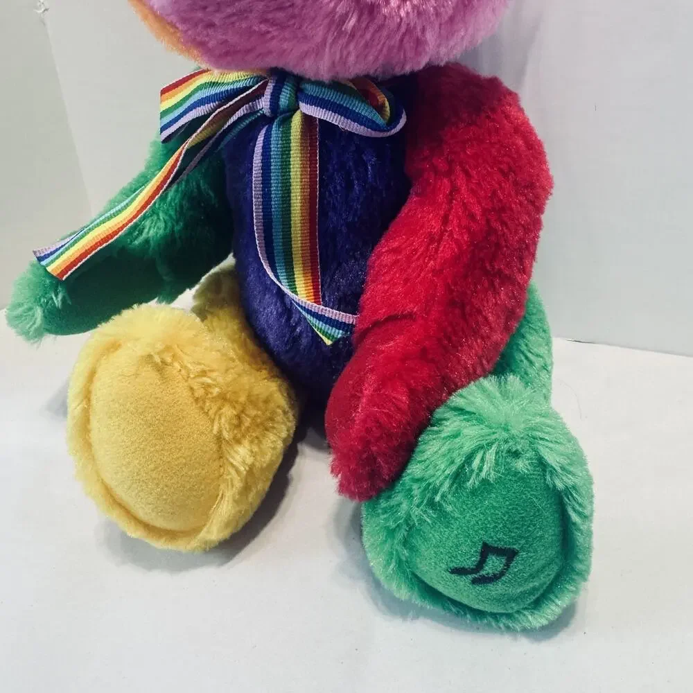 First & Main Rainbow Happy‎ Birthday Plush Teddy Stuffed Bear